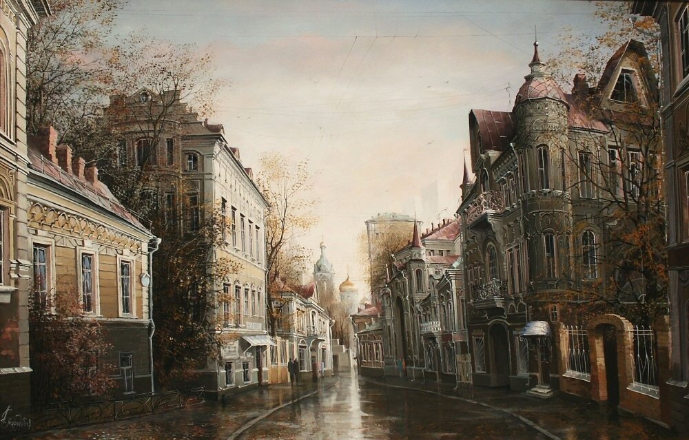 Старая москва картины художников